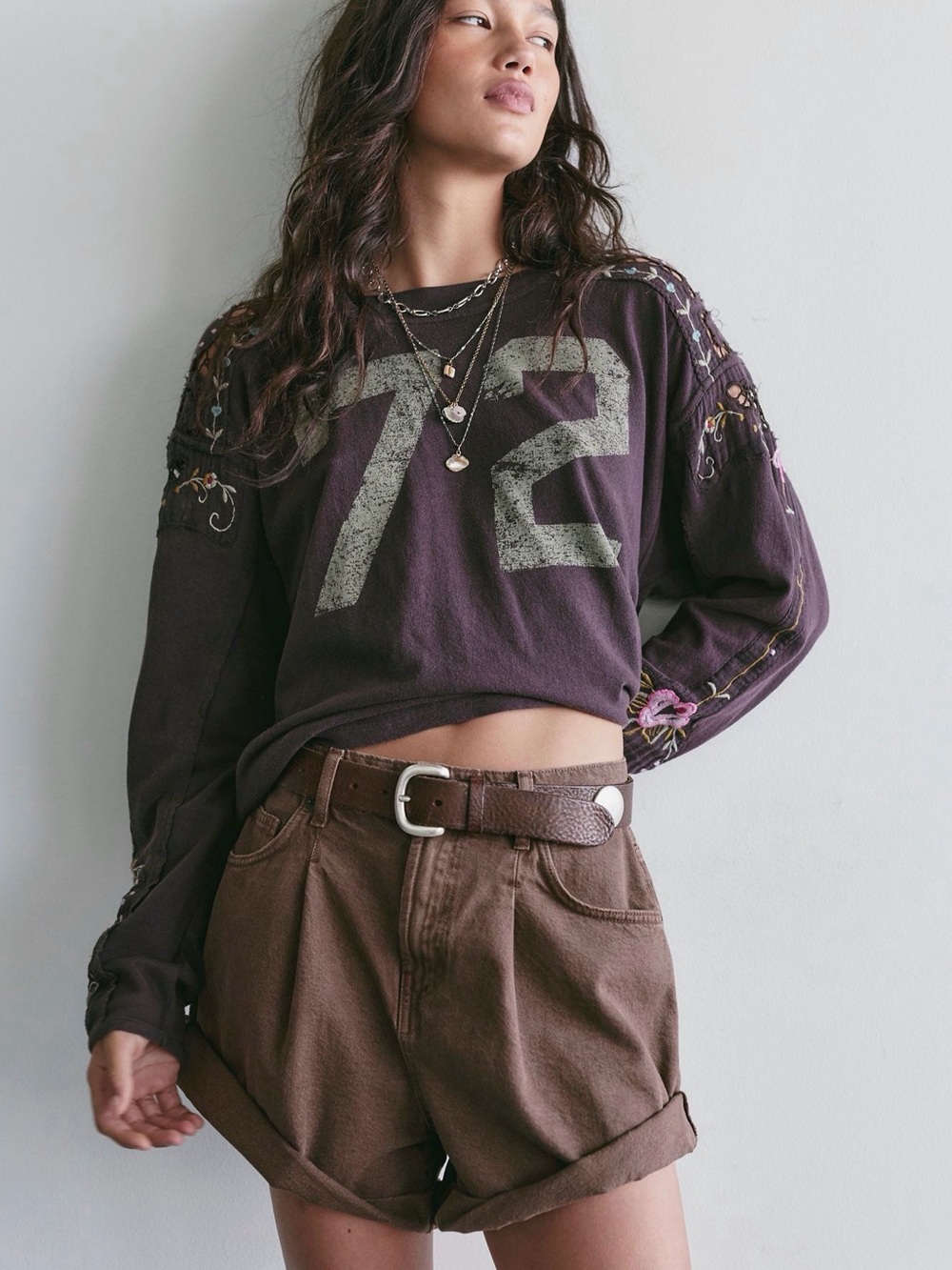 Embroidered Lilith tee Long-Sleeve Top sold out.